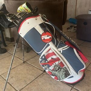 Liberty Golf Bag in Blue, Red, and White